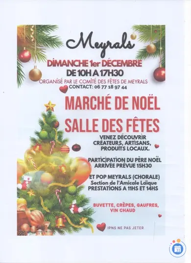 Affiche Marché de Noël