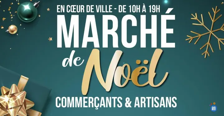 Affiche marché de Noel