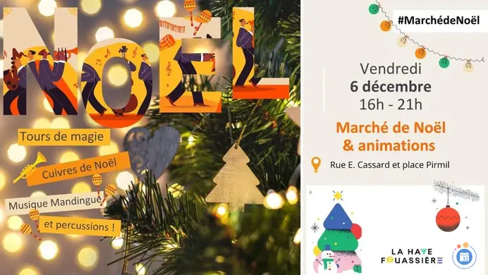 Affiche marché de noël