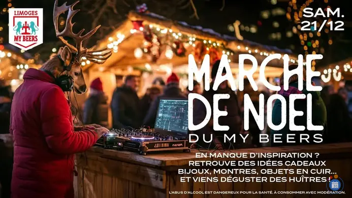 Affiche Marché de Noël de mybeers Limoges