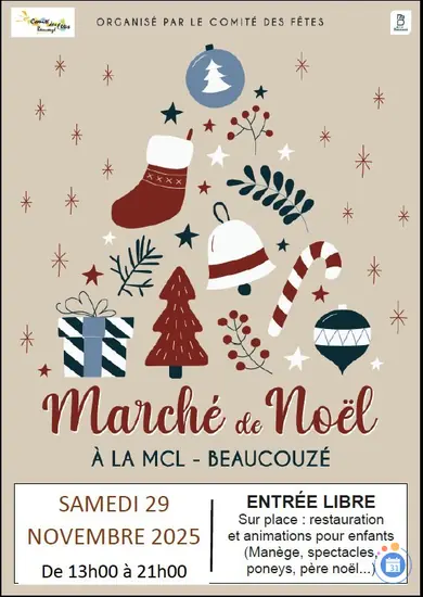 Affiche Marché de Noël de Beaucouzé