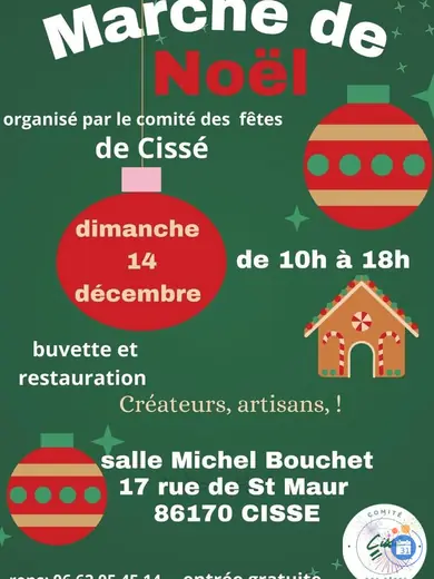 Affiche marché de Noël