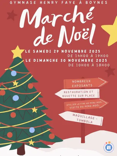 Affiche marché de noël boynes