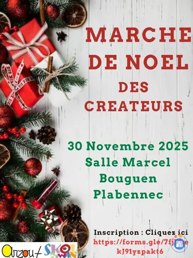 Affiche Marché de Noël des créateurs Plabennec