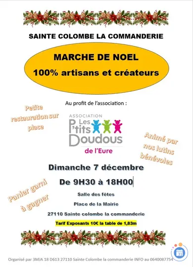 Affiche Marché de Noël