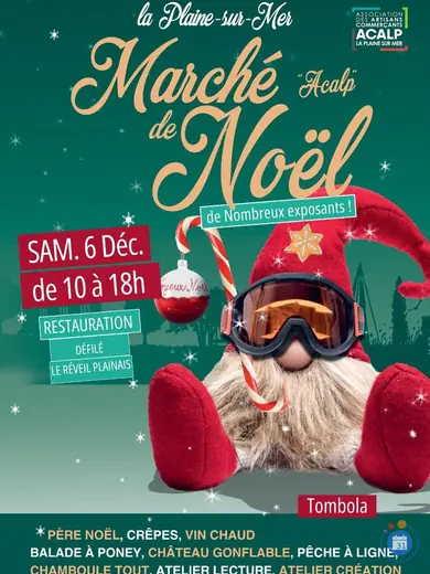 Affiche Marché de Noël de l'ACALP