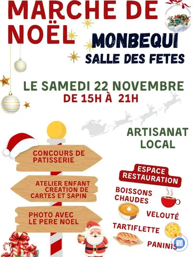 Affiche marche de Noël monbequi