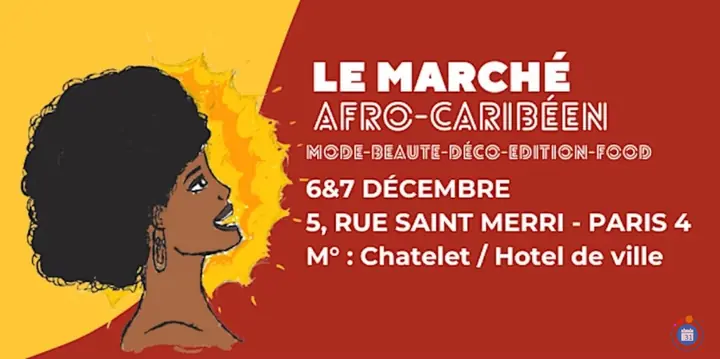 Affiche Le marché de noël afro-caribéen