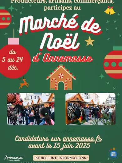 Affiche Marché de Noel de Bonjour L'hiver