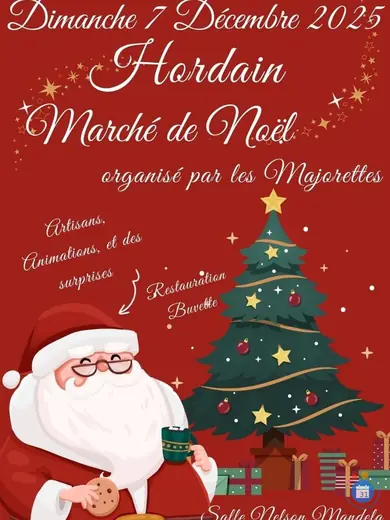 Affiche Marché de Noël des majorettes