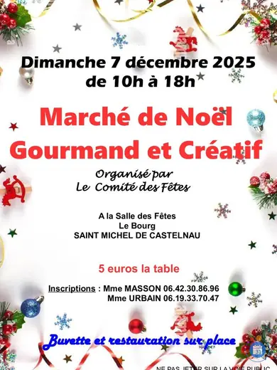 Affiche Marché de Noël