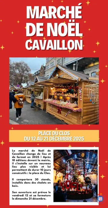 Affiche Marché de Noël de Cavaillon