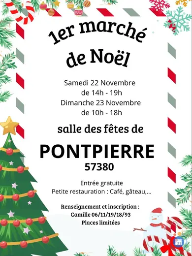 Affiche Marché de Noël Pontpierre