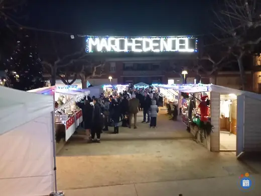 Affiche Grand marche de noël de la ville dieu du temple