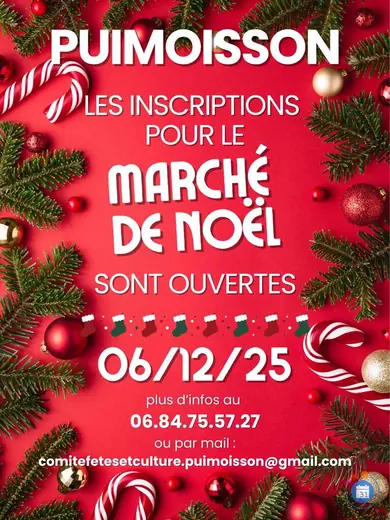 Affiche marché de noël