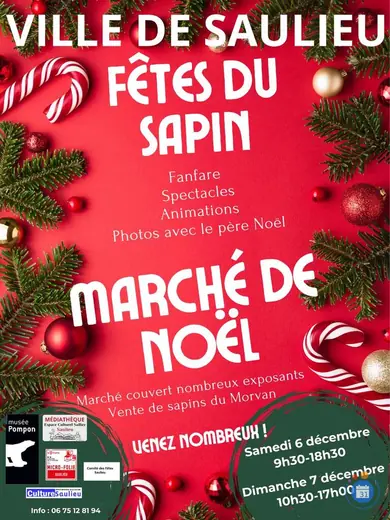 Affiche Fêtes du sapin - Marché de Noël
