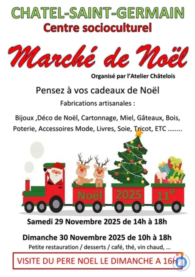 Affiche Marché de Noel de l'Atelier Chatelois
