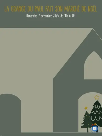 Affiche La grange du Paul fait son Marché de Noël