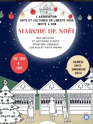 Affiche Marché de Noël des créateurs artisans