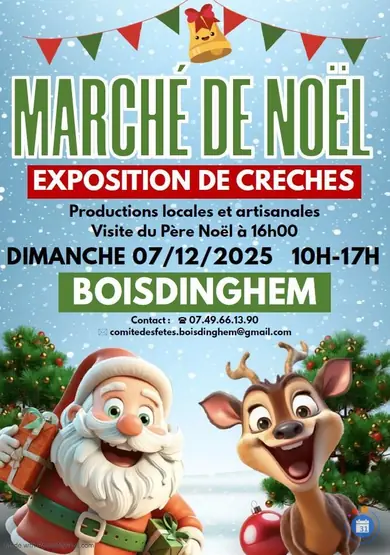Affiche Le petit Marché de Noël artisanal de Boisdinghem