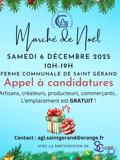 Affiche Marché de Noel à la ferme