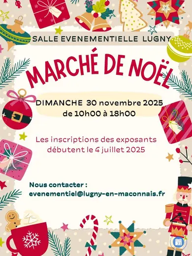Affiche marché de Noël
