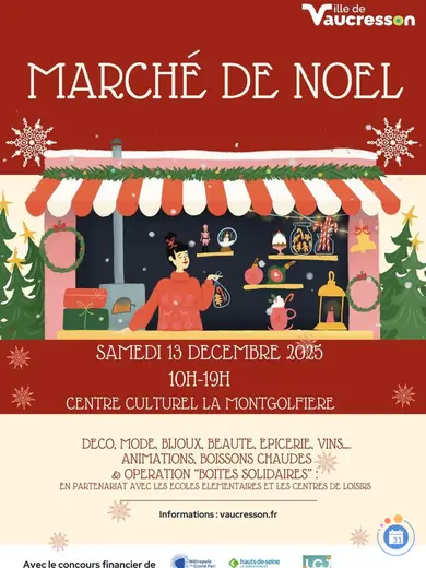 Affiche Marché de Noël de Vaucresson