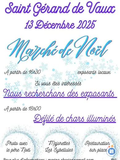 Affiche Marché de Noël