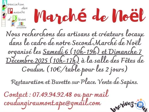 Affiche Marché de Noël Coudun 2025