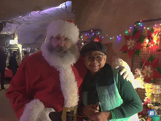 Affiche Village de noel en carrieres souterraines et exterieur