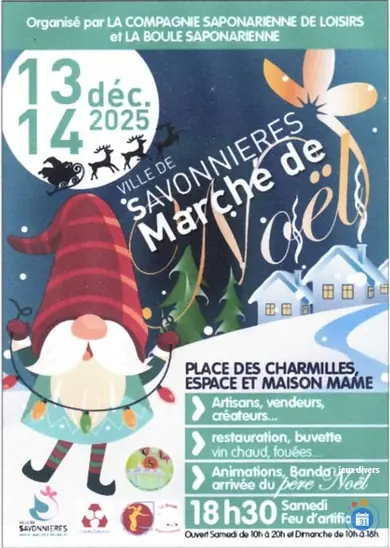 Affiche marché de Noël