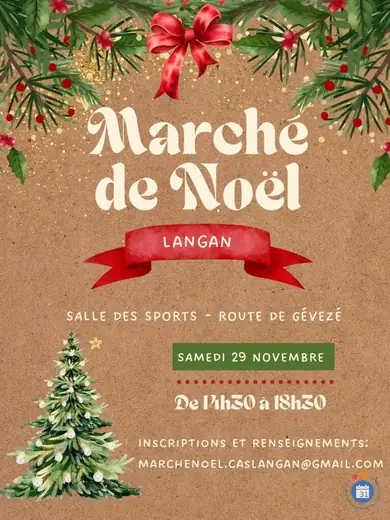 Affiche 4eme édition du marché de Noël