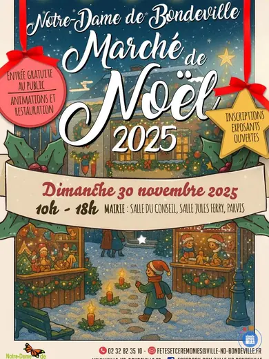 Affiche marché de Noël
