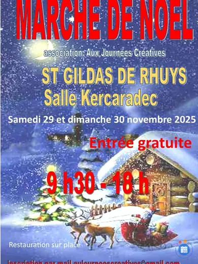 Affiche marché de Noel