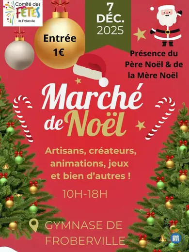 Affiche Marché de Noël Bessieres 31660