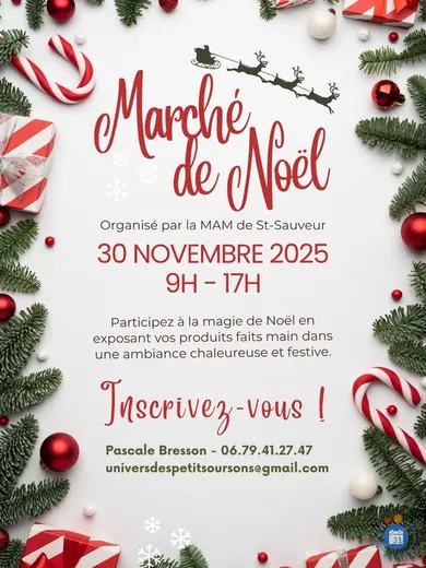 Affiche Marché de Noël