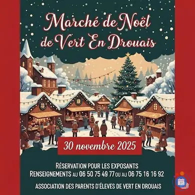 Affiche marché de noël