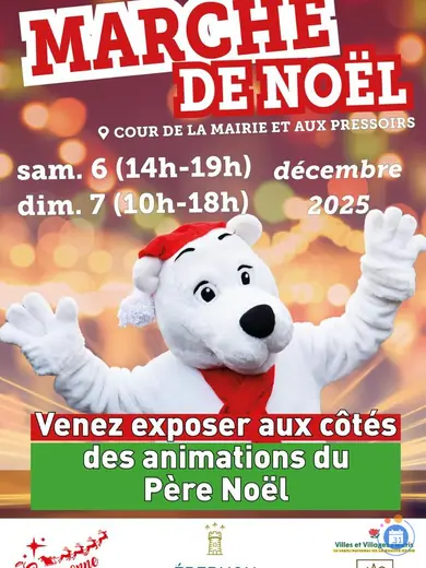 Affiche Marché de Noël de la ville d'Épernon