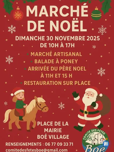 Affiche Marché de Noël