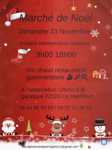 Affiche Marché de Noël à Ultimo