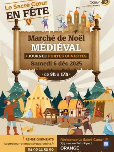 Affiche Marché Médiéval de Noël