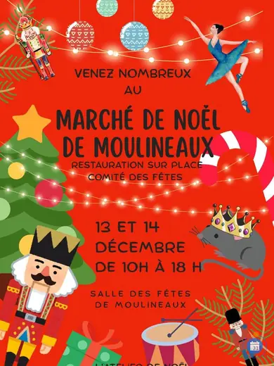 Affiche marché de noêl de Moulineaux