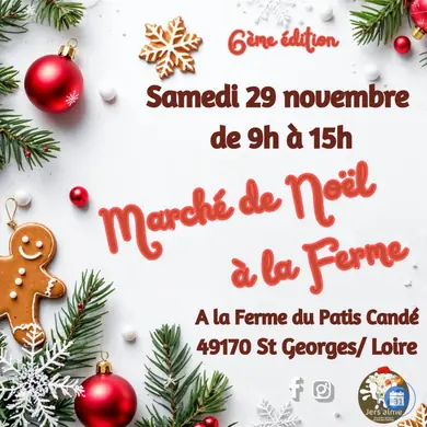 Affiche Marché de Noël à la Ferme