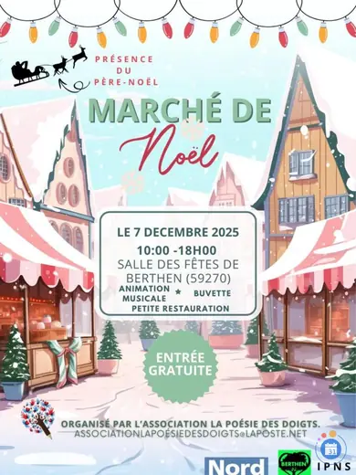 Affiche marché de noël