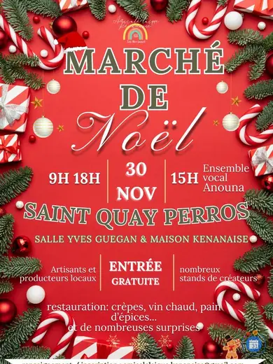 Affiche marché de Noël