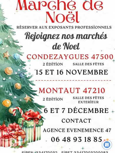 Affiche Marché de Noel