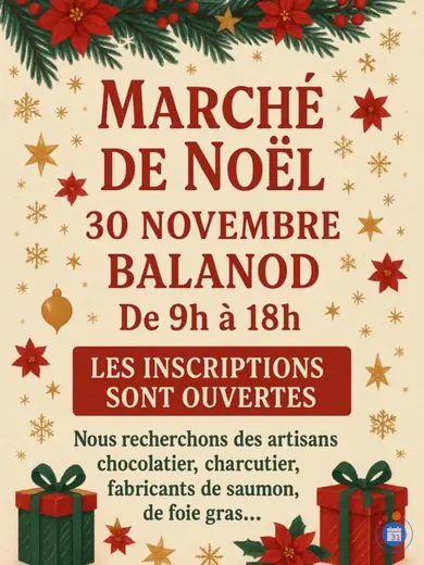 Affiche Marché de Noël