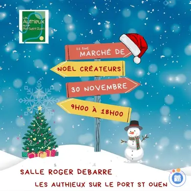 Affiche Marché de noël createurs