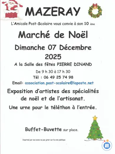 Affiche Marché de Noël