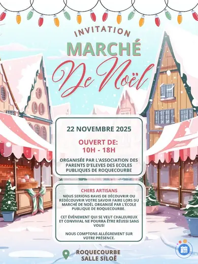 Affiche Marché de Noël de Roquecourbe